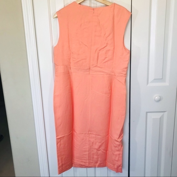 Jessica London Linen Sheath Dress Size 12W - Picture 4 of 13